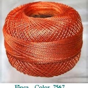 Presencia 8wt 10gm Finca Perle Cotton 77yd Medium Orange Spice 7567