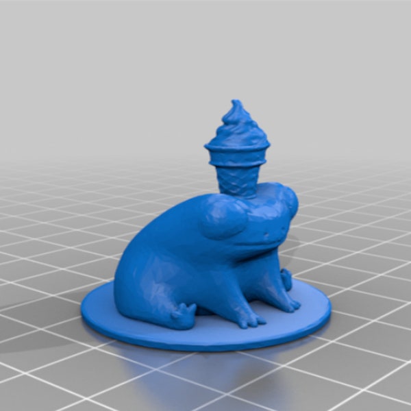 Fred the Frog Ice Cream 3d Print