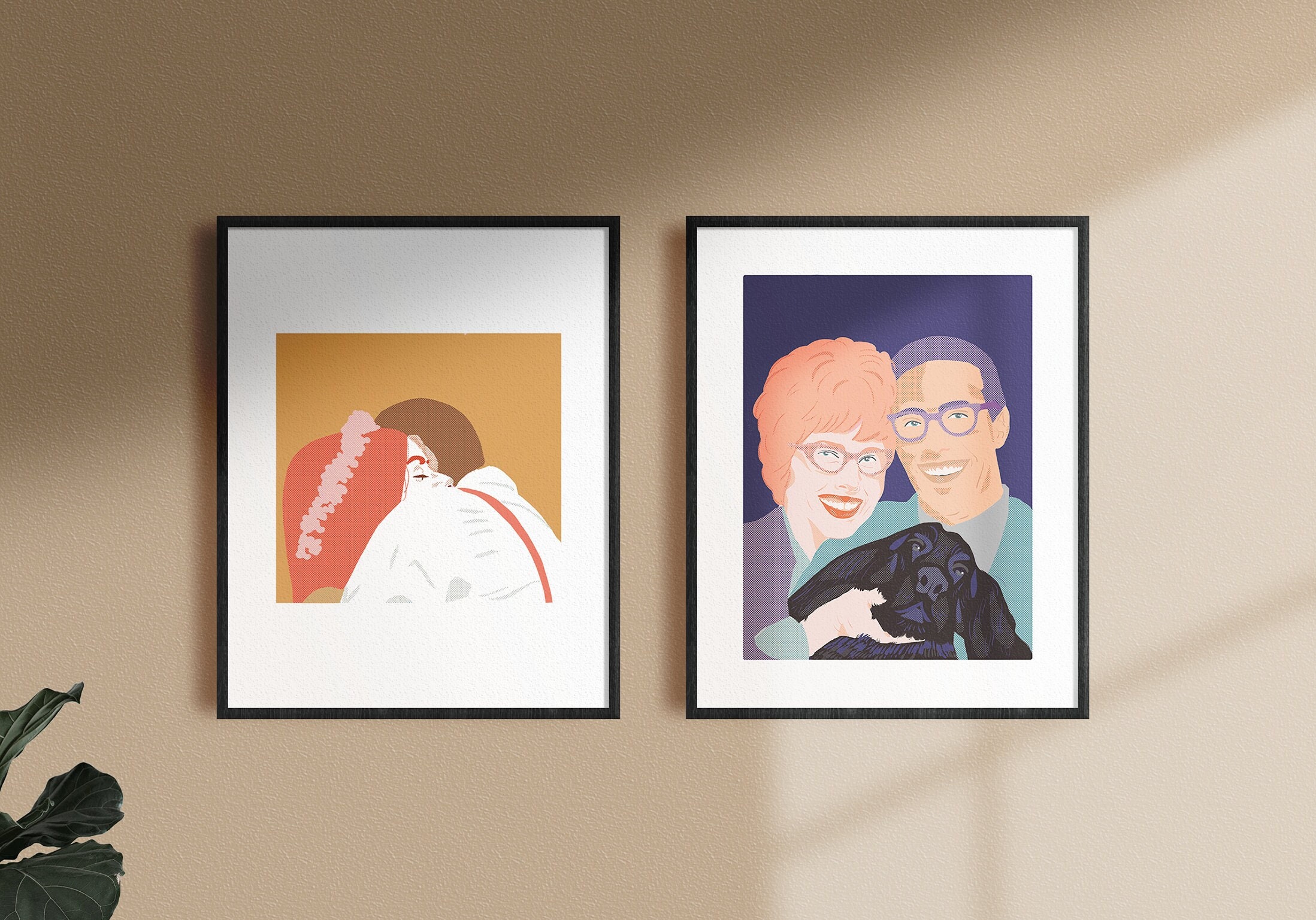 Serre-Moi Fort Illustration Print A3