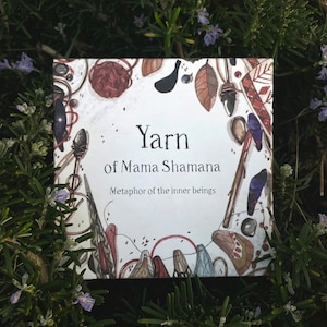 Oracle Yarn of Mama Shamana indie art Metaphorical Card Set for Introspection and Guidance