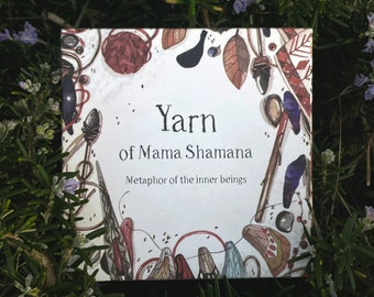 Juego de cartas metafóricas de arte independiente Oracle Yarn of Mama Shamana para introspección y orientación