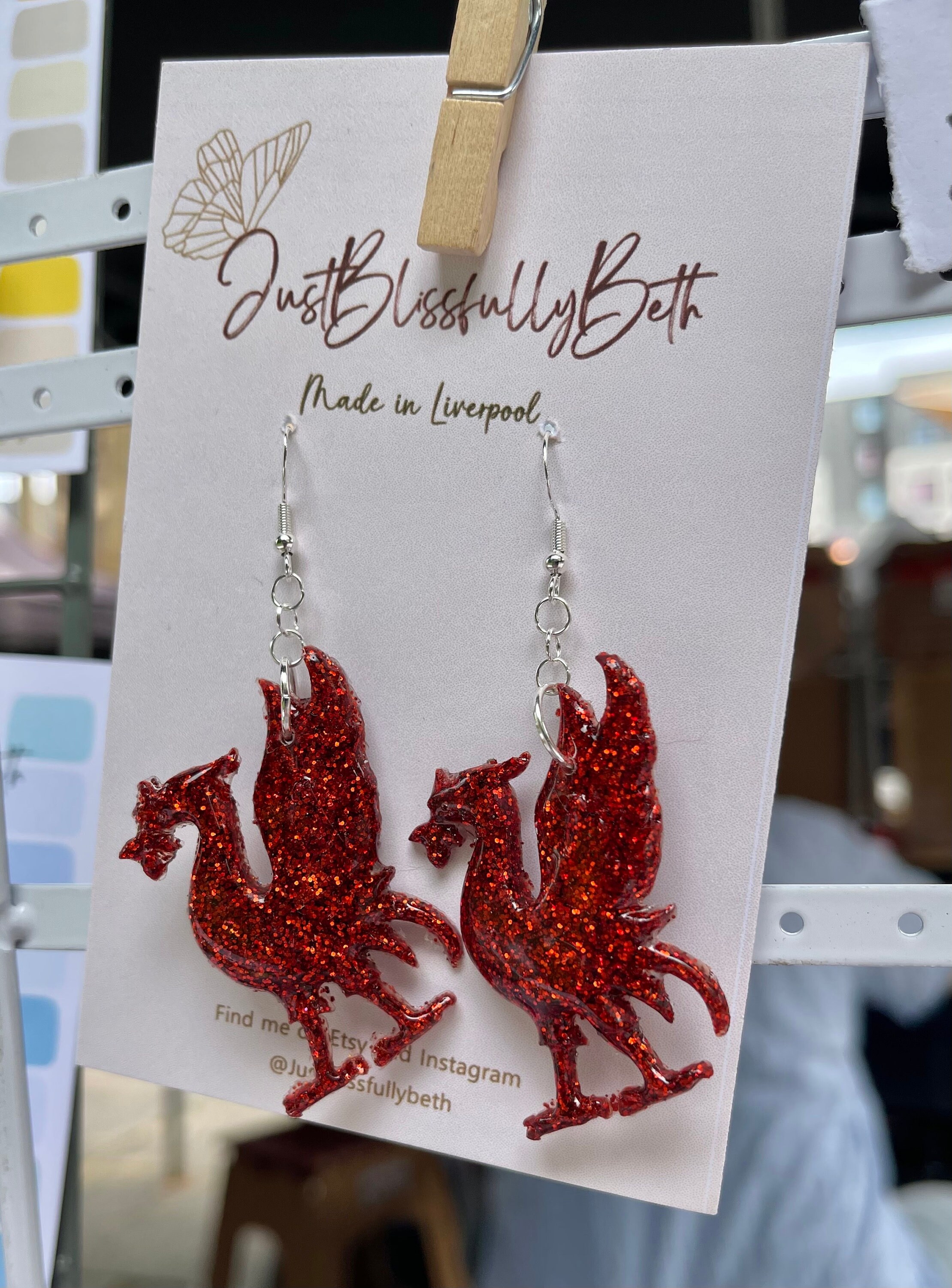 Liver bird earrings sale