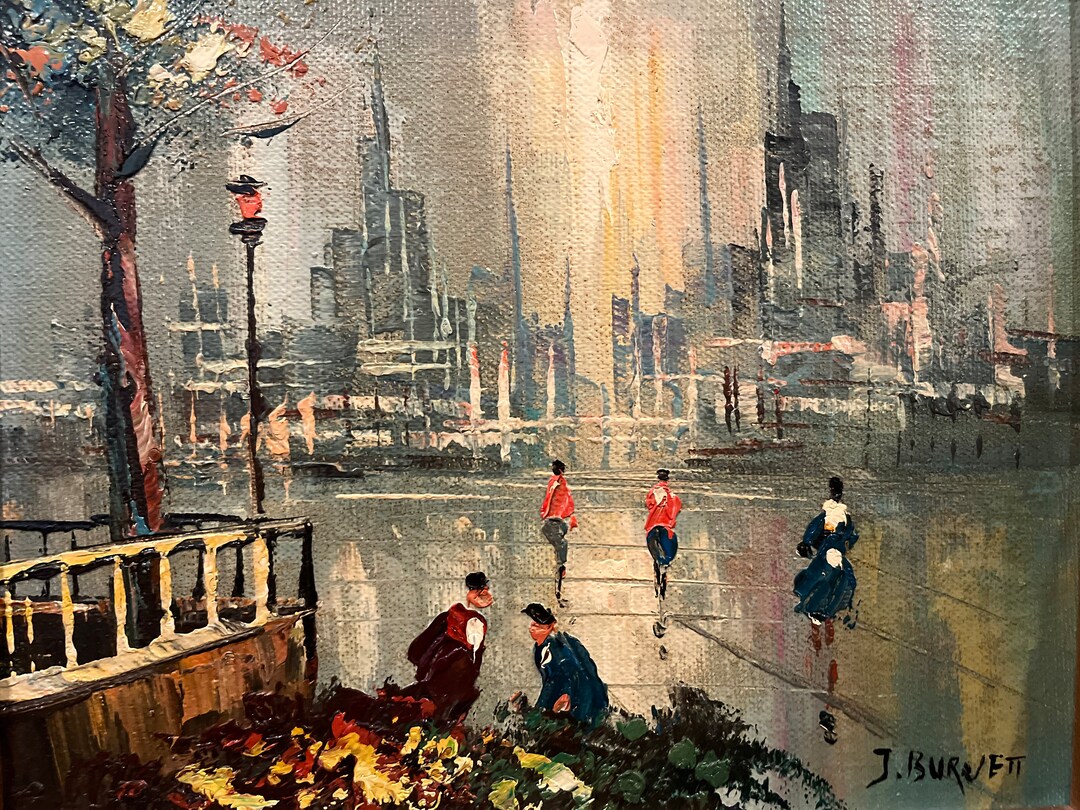 J Burnett Oil on Canvas - Etsy