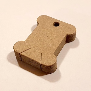 Kraft Bobbin Tags, Garnkarten - 12 (oder mehr) Garnkarten Garnspulen, Stickgarnspulen