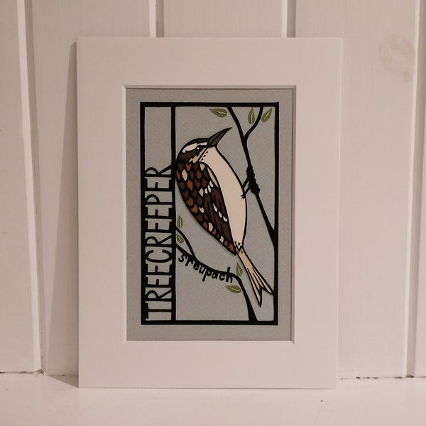Treecreeper | Woodland Bird | Original Hand Cut Paper Art