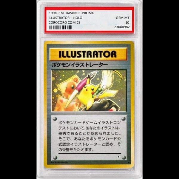Pikachu Illustrator Psa 9 Etsy Australia