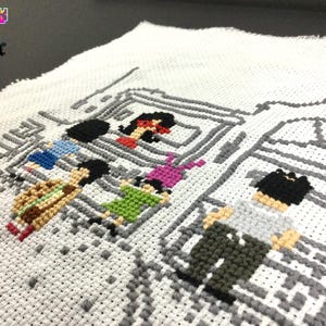 Bob's Burgers 8 Bit Kitchen - Cross Stitch Pattern - Season 2 Episode 4 Burgerboss, Video Games, Arcade games