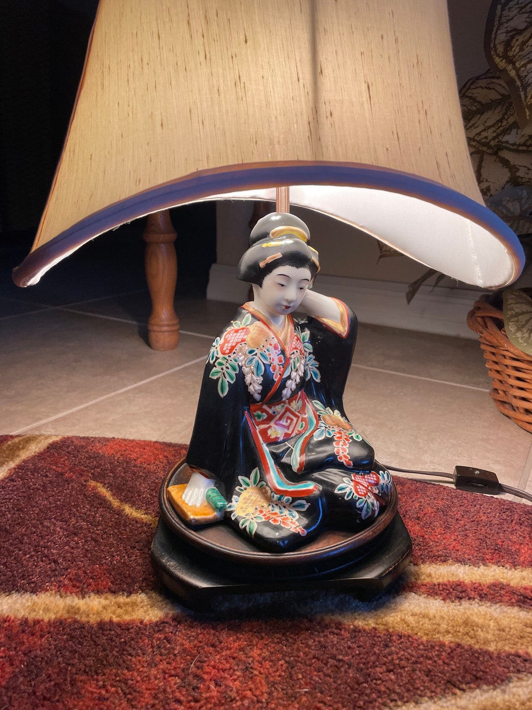 Vintage Geisha Lamp Etsy