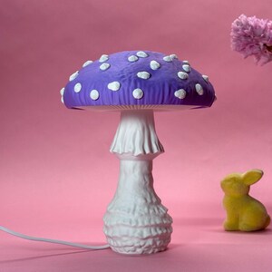 Amanita Table Lamp | Red Spotted Mushroom Design main image 1