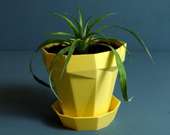Glitch Blumentöpfe: Moderne Eleganz für Ihre Grünpflanzen -Stil trifft Funktion - Für Ihre Zimmerpflanzen der perfekte Übertopf mit Drainage