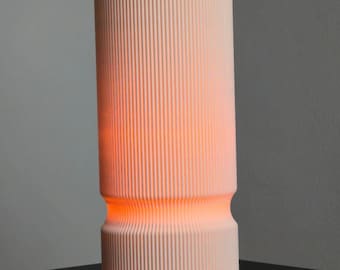 Glowline Tischlampe Design – moderne Nachttischlampe mit warmem Ambientelicht | Designer Tischlampe handgefertigt Heidelberg