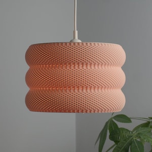 Round Pixel Lampenschirm für Stehlampen, Hängelampen und Pendelleuchten für E27 Fassungen - Als Boho Lampenschirm oder für das Kinderzimmer