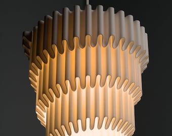 E27 Ripple lampenkap – Golfdesign voor hanglampen, pendellampen en eettafels | Hanglampenkap | Handgemaakt in Heidelberg