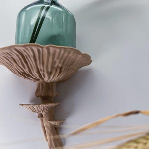 Floating Mushroom Shelf Amanita – Witchy Decor Halloween Decor | Goblincore Fairycore Mushroom Wall Shelf | Dark Academia Handmade image 13