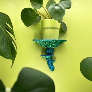 Floating Mushroom Shelf Amanita – Witchy Decor Halloween Decor | Goblincore Fairycore Mushroom Wall Shelf | Dark Academia Handmade image 4