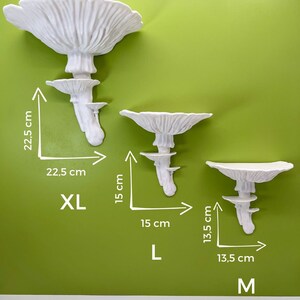 Floating Mushroom Shelf Amanita – Witchy Decor Halloween Decor | Goblincore Fairycore Mushroom Wall Shelf | Dark Academia Handmade image 15