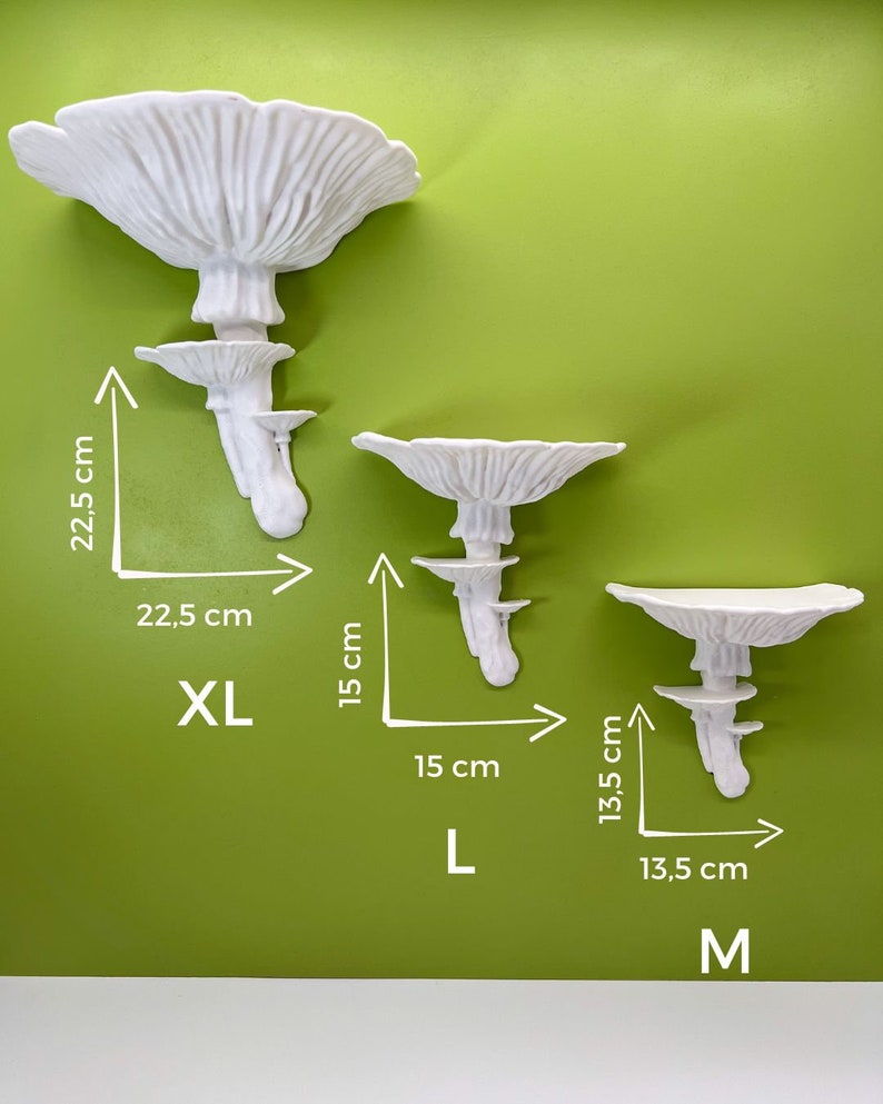 Floating Mushroom Shelf Amanita – Witchy Decor Halloween Decor | Goblincore Fairycore Mushroom Wall Shelf | Dark Academia Handmade image 15
