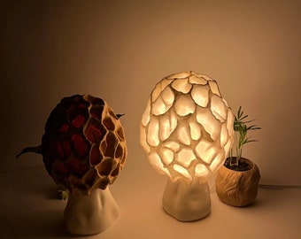 Mushroom Lamp: Morel Mushroom