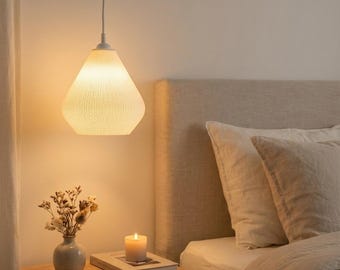 Globe Pendant Light Shade E27 | Sphere Lampshade Minimalist | Hanging Light Shade Bedroom | Scandinavian Lamp Shade | Handmade Germany