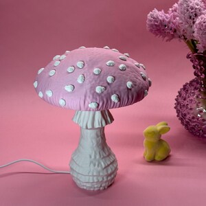 Amanita Table Lamp | Red Spotted Mushroom Design