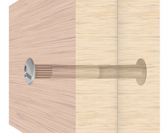 Uxcell 8 Hanger Bolts Length 3-1/8"(79) Double Headed Bolts Self