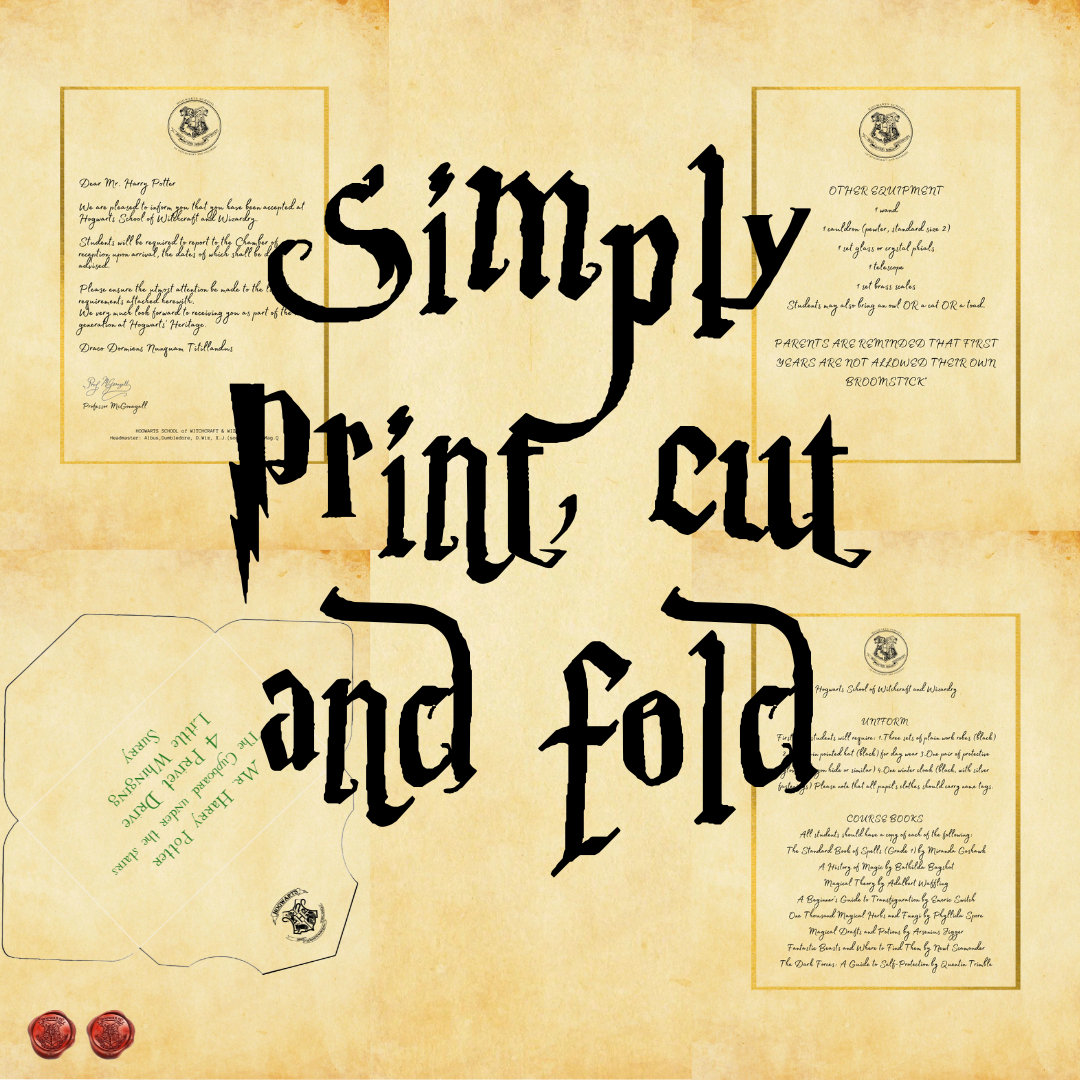 Printable Magical School Acceptance Letter. Instant Download in 2 Sizes