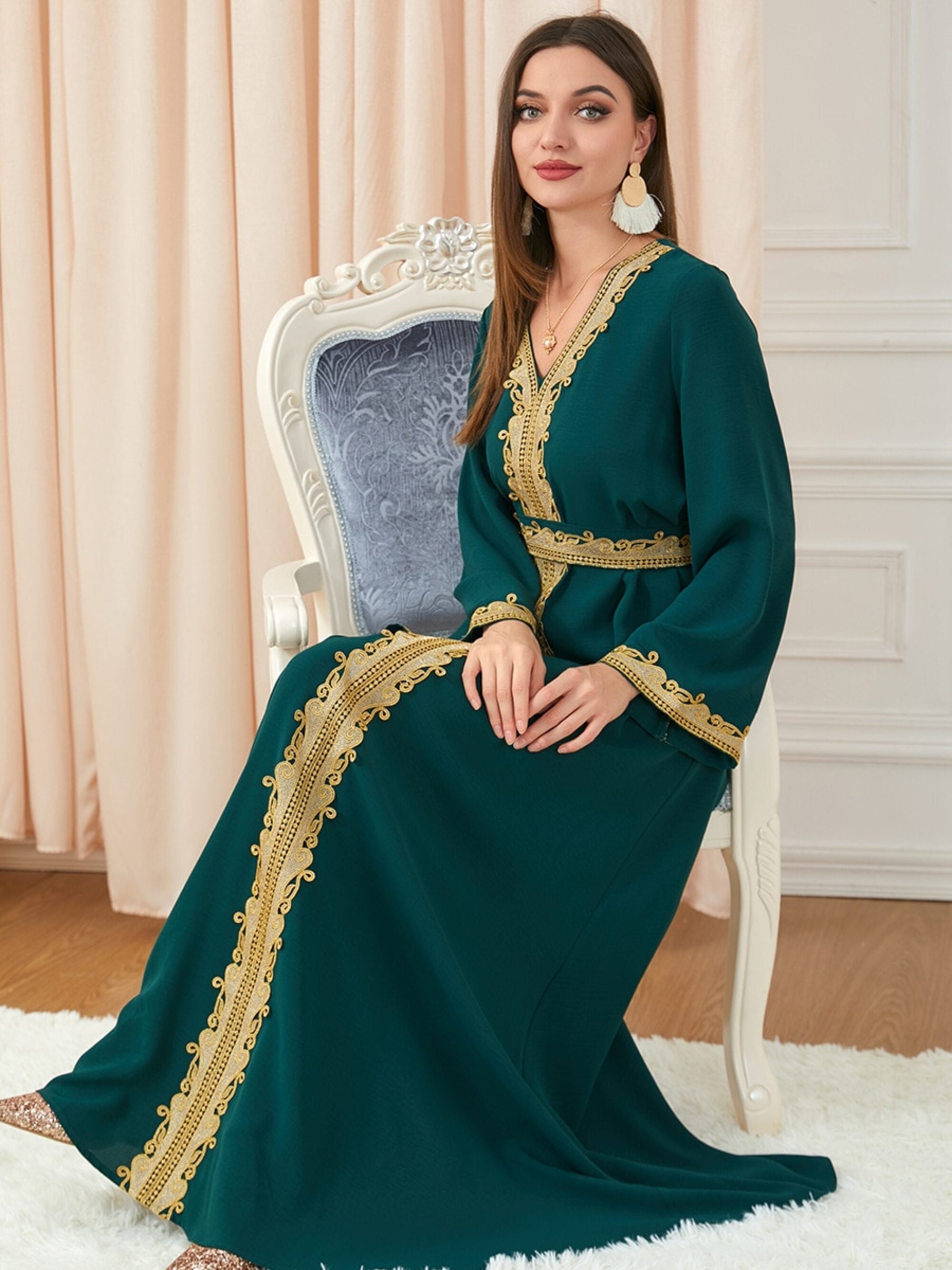 Caftan Oriental Dress Eid Aid Mubarak Ramadan Orient Dress - Etsy