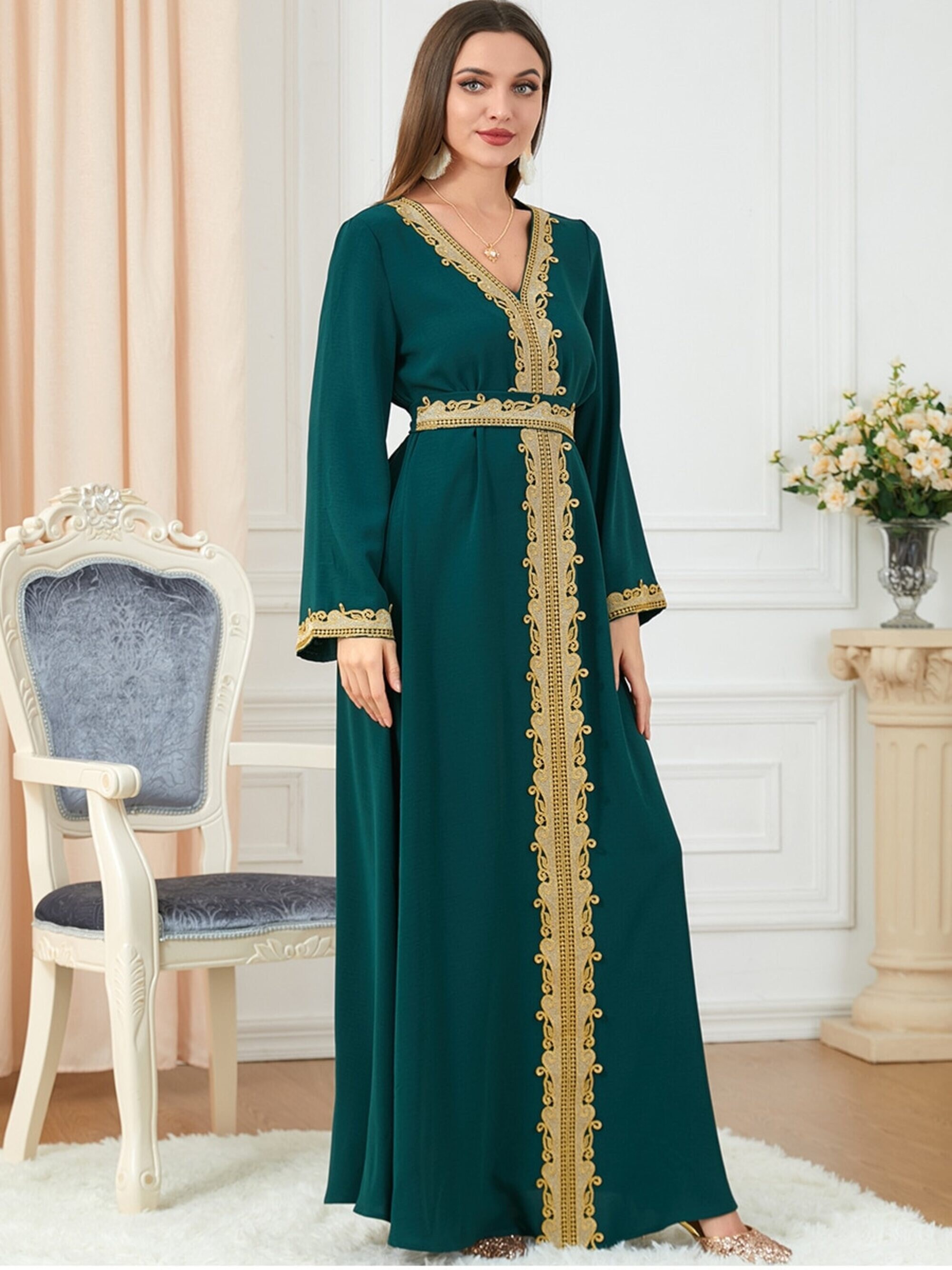 Caftan Oriental Dress Eid Aid Mubarak Ramadan Orient Dress - Etsy