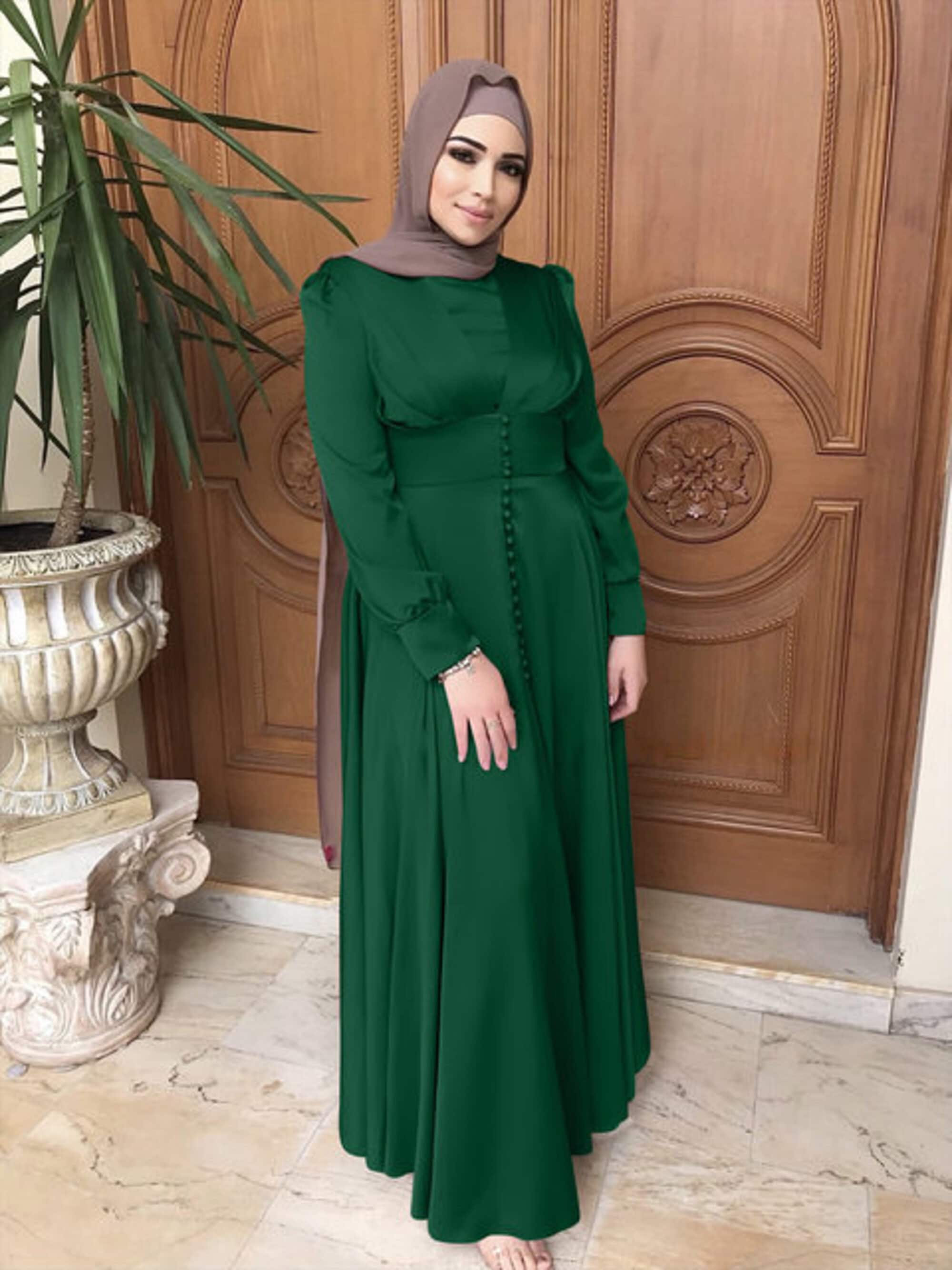 Green dress hijab clearance