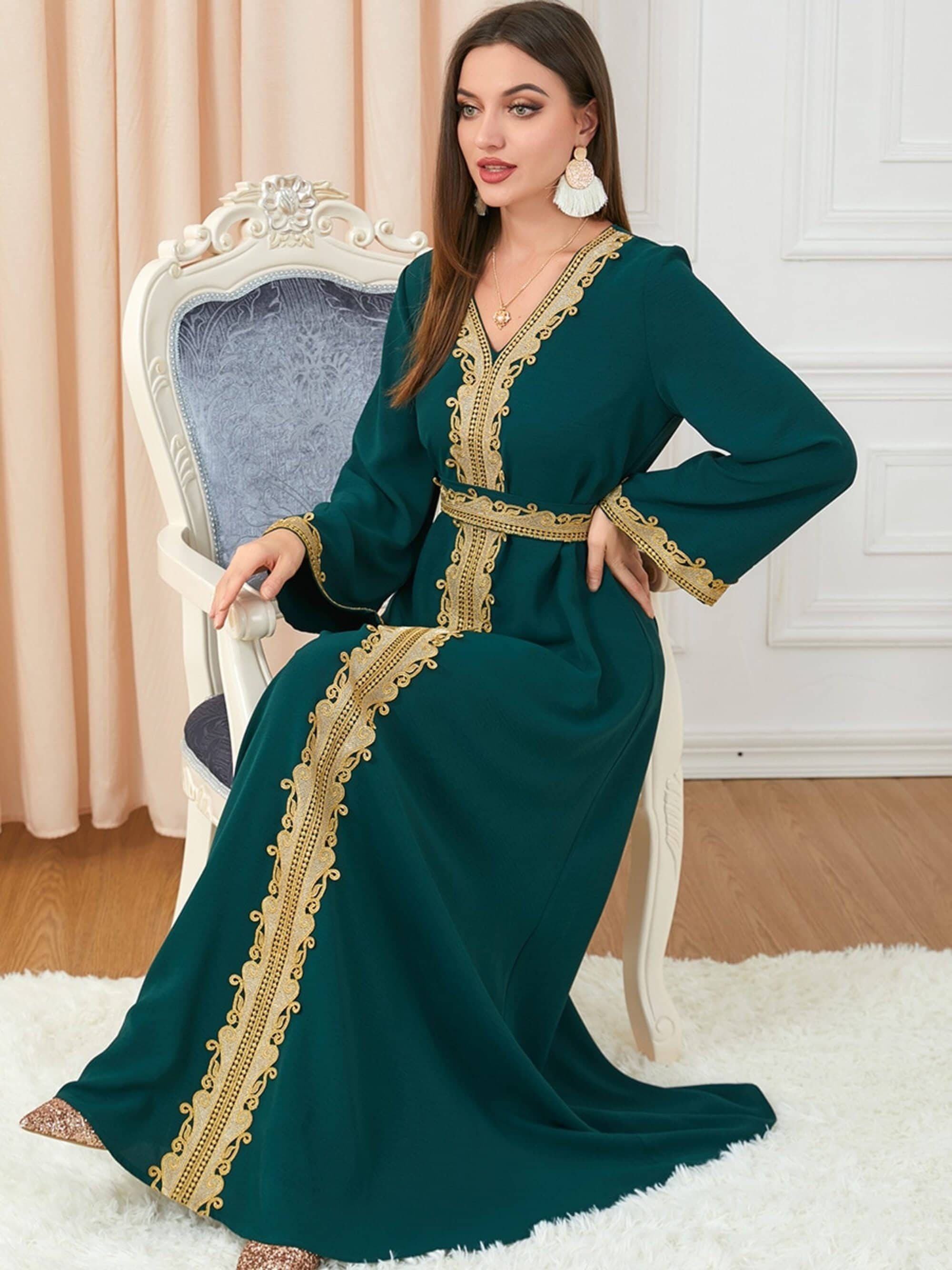 Caftan Oriental Dress Eid Aid Mubarak Ramadan Orient Dress - Etsy