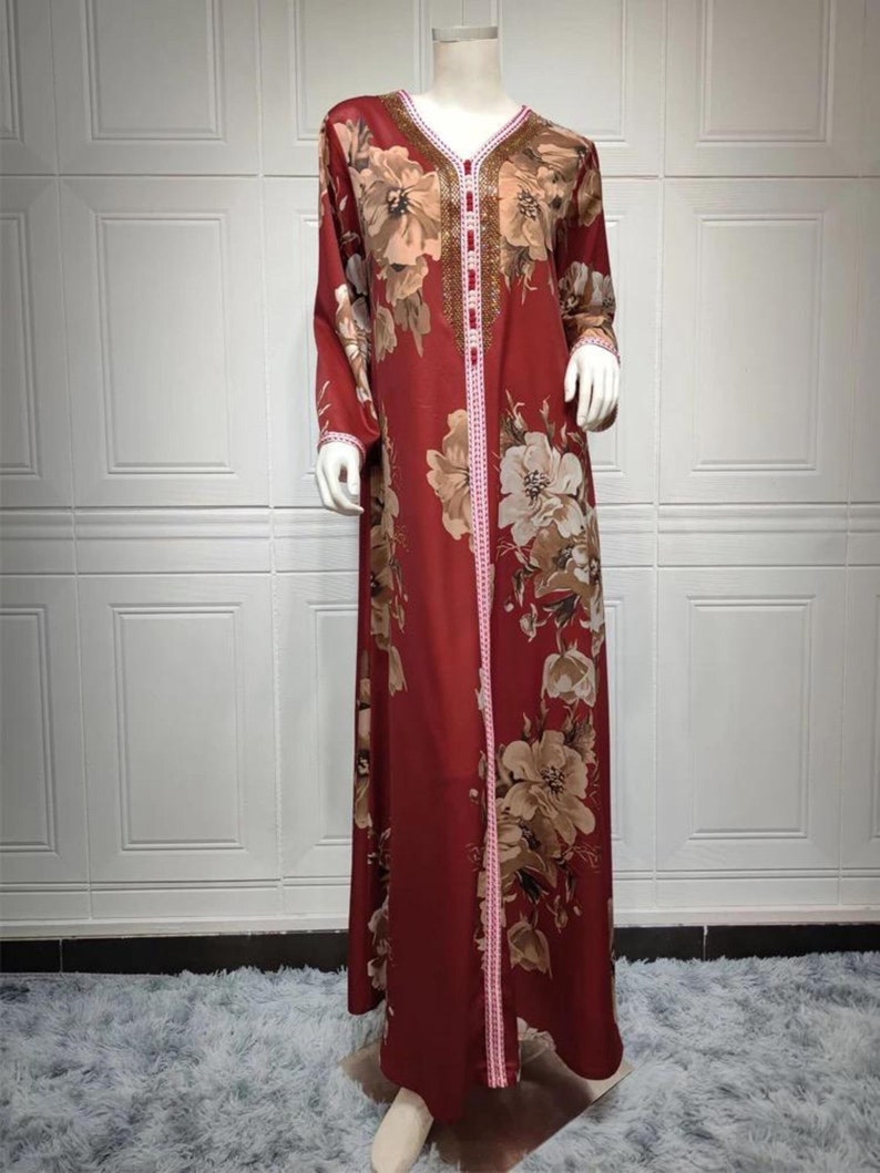 Eid Mubarak Royal Moroccan Kaftan Arabic Abaya Dubai - Etsy