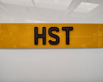 Matte inner Gloss Outline Ghost  for Number plates , Show Plates