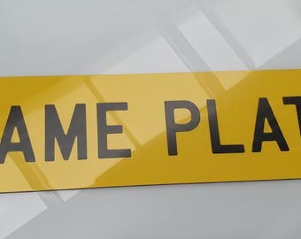 Custom Acrylic Show Plate - Personalized Car Enthusiast Gift