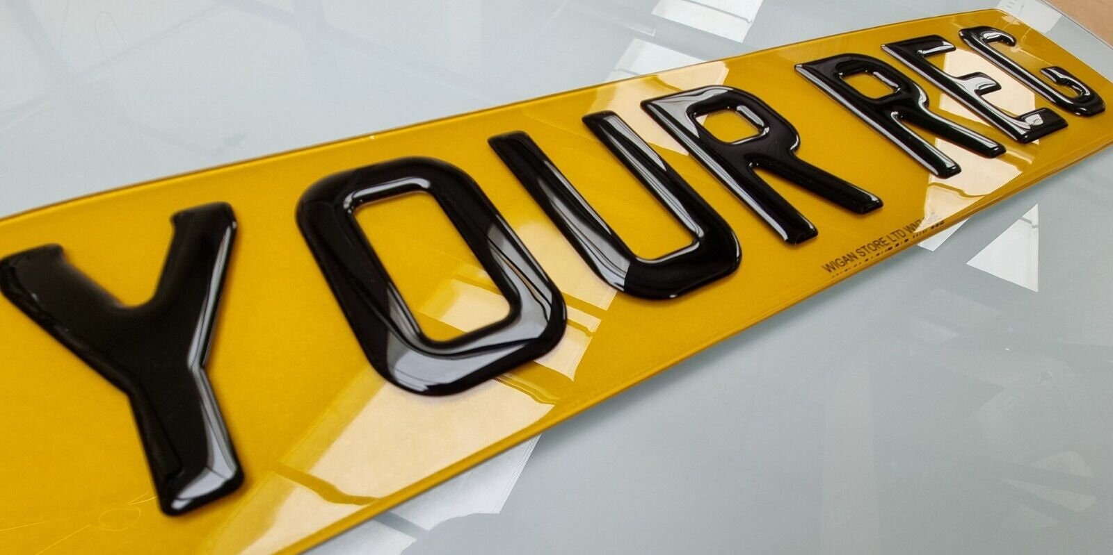 Limited Time Offer Pair OF 3D Gel Road Legal Number Plates Front