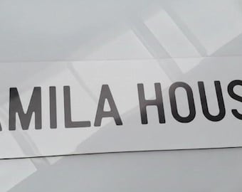 Custom Acrylic Show Plate Personalized Room Decor & Garage Sign Printed
