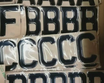 3D Gel Resin Letters for Car Number Plate: Self Adhesive, Road Legal