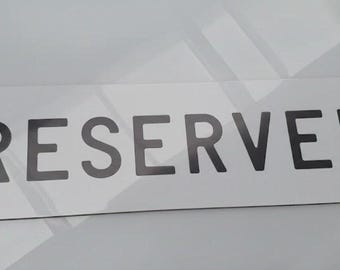 Custom Acrylic Show Plate Personalized Man Cave Decor & Garage Sign Printed