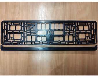 2 x Genuine Black Wurth Number Plates Holder Surround Frame German Quality F & R