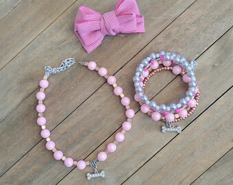 Matching Necklace for Dog/Cat, Bracelet for owner, Pet Jewelry, Valentines Gift for dog and owner, Pet Accessories, fur-baby Jewelry