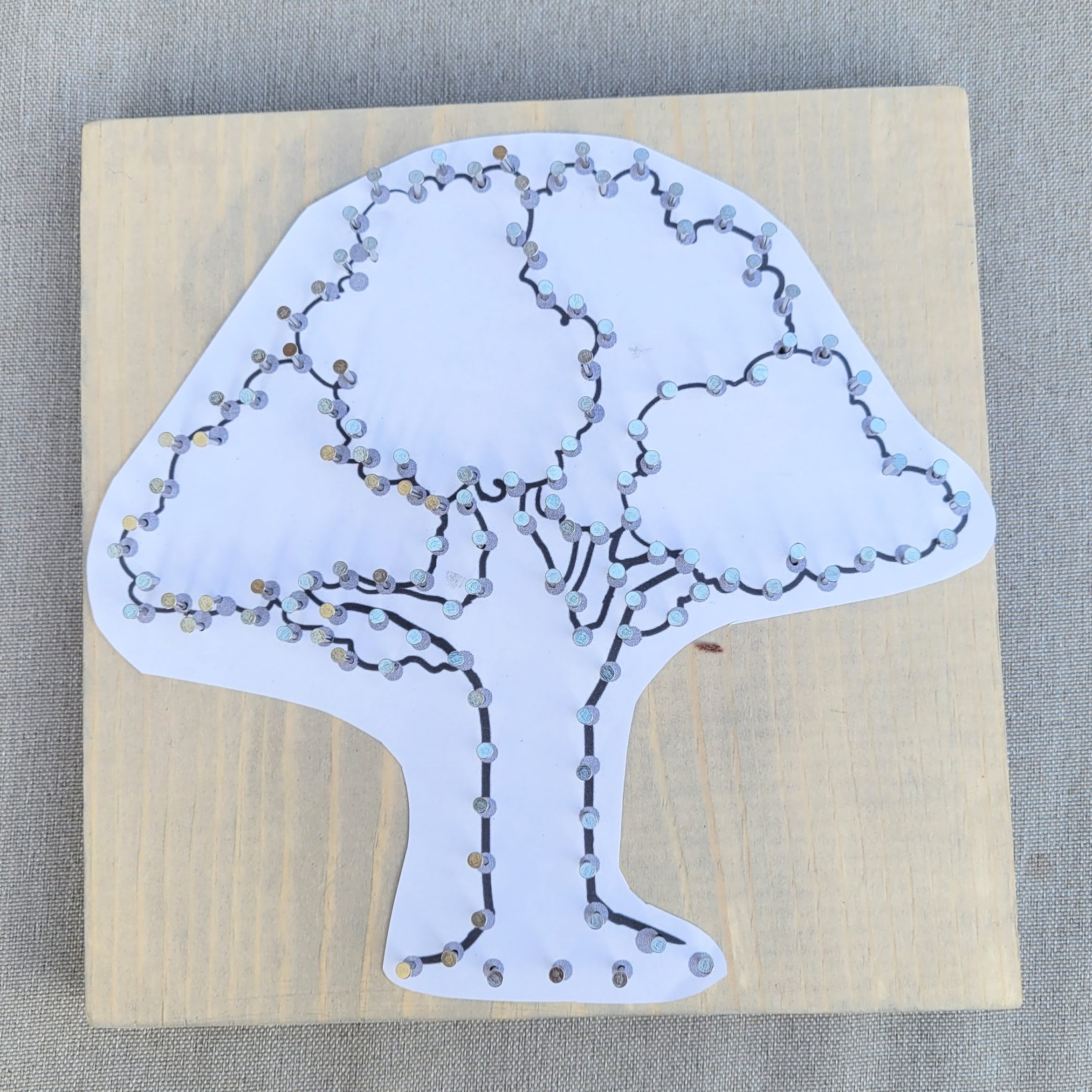 Tree String Art Pattern/template. Download This Pattern. Create Your ...