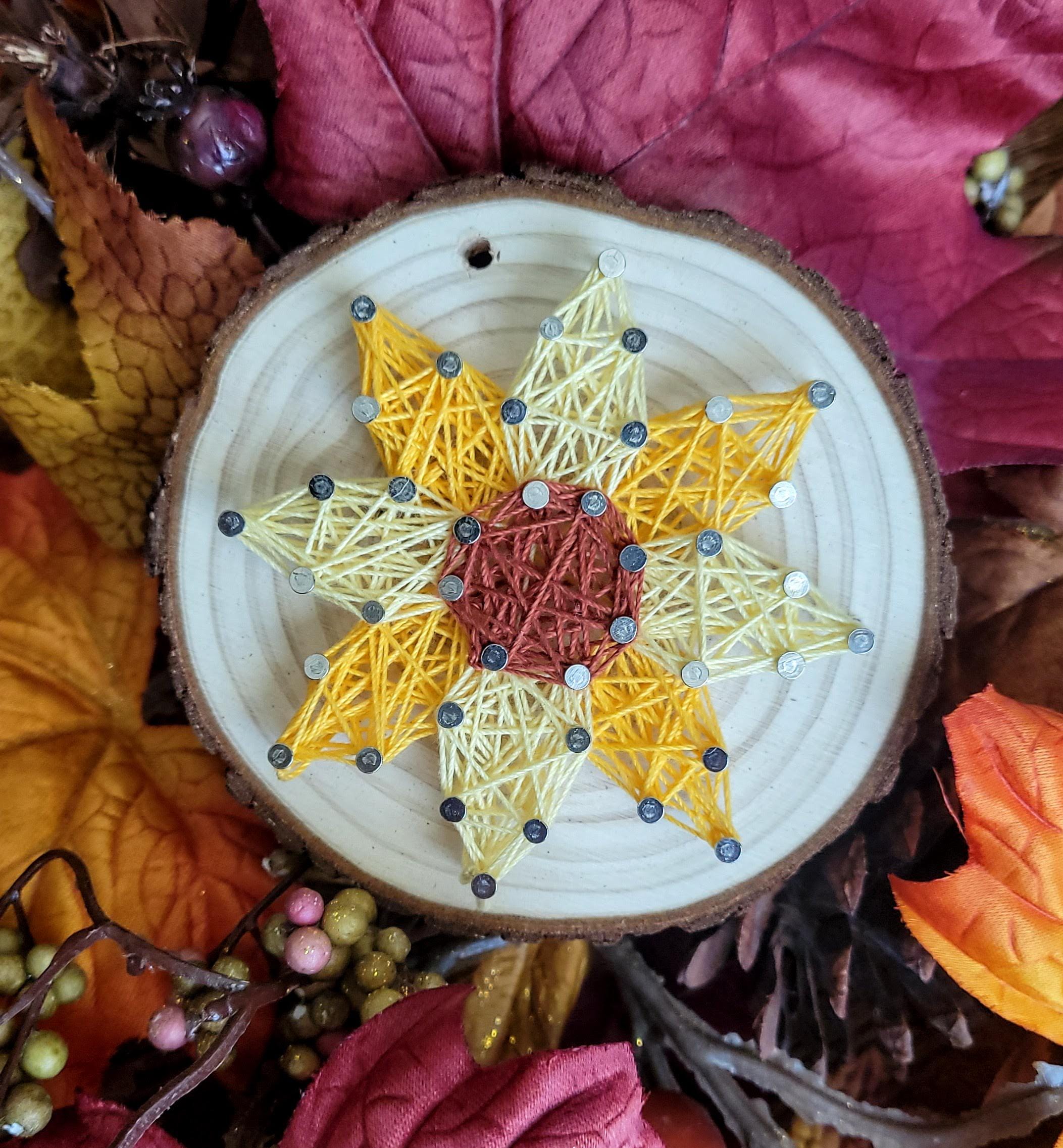 Fall String Art Pattern Fall String Art Kits! Pumpkin, Sunflower, Candy Corn, Leaf, Crafts for ...