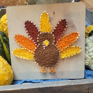 DIY String Art Turkey, Farmhouse Décor, Relaxing and Fun Craft, Wall ...