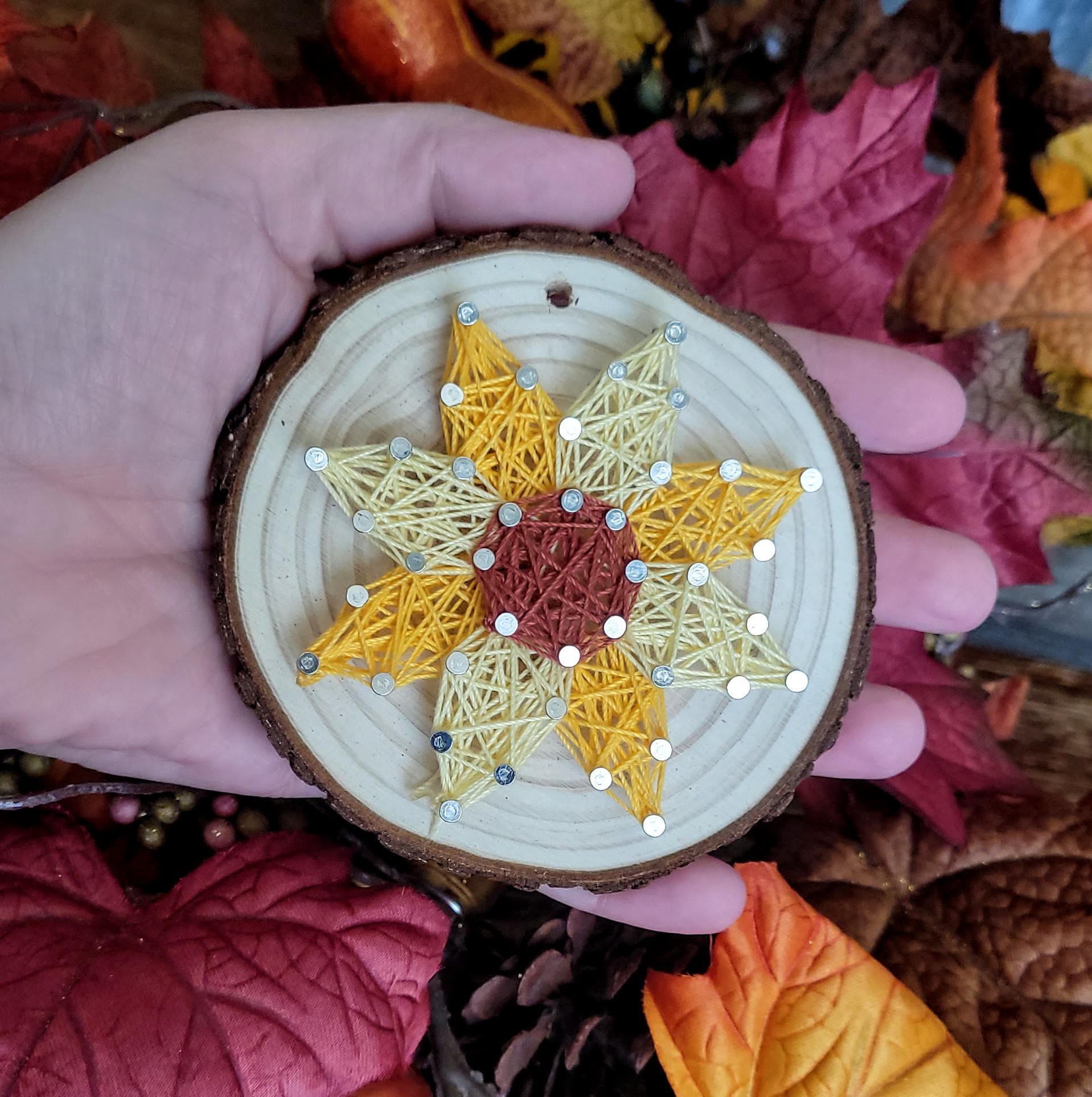Fall String Art Pattern Fall String Art Kits! Pumpkin, Sunflower, Candy Corn, Leaf, Crafts for ...