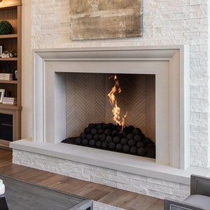 Verona Cast Stone Fireplace Surround