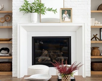Duex Cast Stone Fireplace Surround