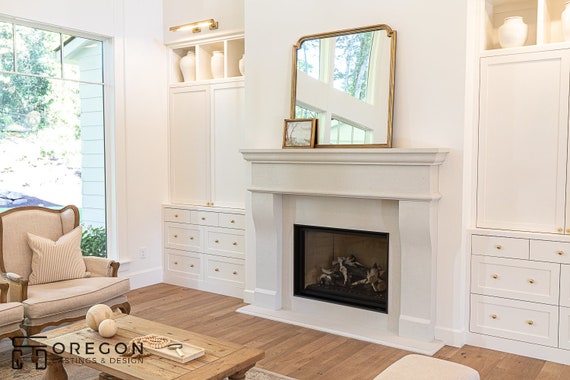 New French Cast Stone Fireplace