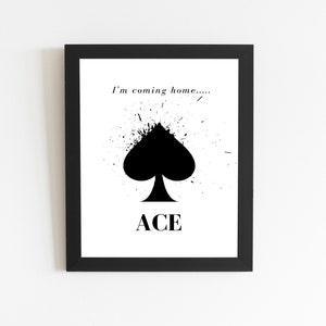 Destiny 2 Quote, Ace of Spades, Cayde 6,  Gaming Wall Art, Gamer Art Print, Game Room Print, Video Game, Gift for Gamers, Nerdy Gamer