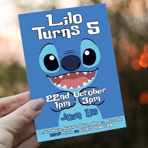 Lilo and Stitch Invitations -  UK