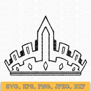 Glorious Queen crown - Digital download | SVG EPS etc. for your shirts, project and prints | Crown svg and unique tiara design