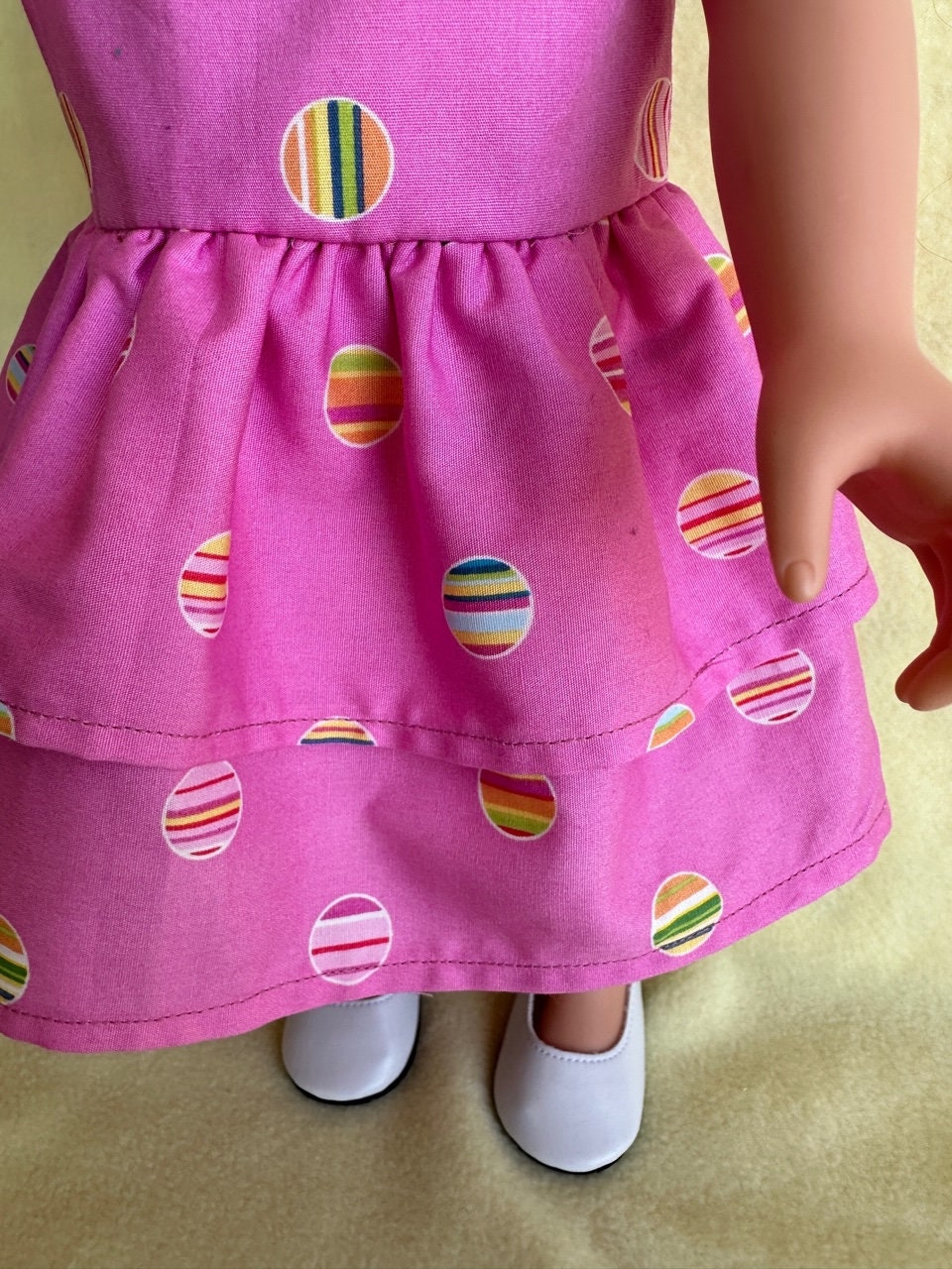 Bubble Gum Pink Textured Puff Sleeve Dress main image 0